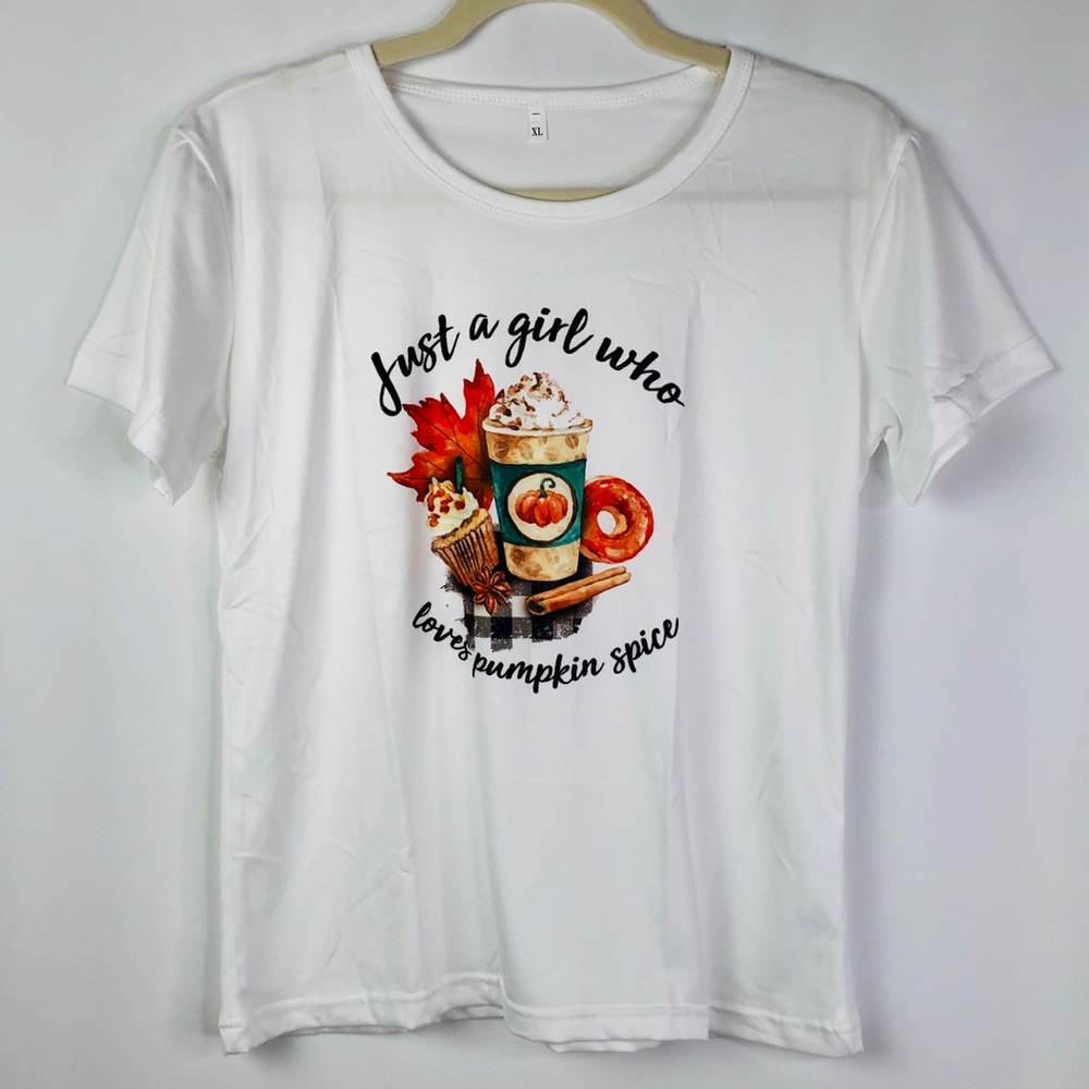 Pumpkin Spice T-shirt, Fall women’s tee